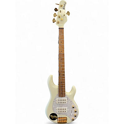 Used Ernie Ball Music Man StingRay 5 Special HH Antique Ivory Electric Bass Guitar