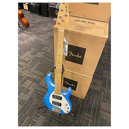 Ernie Ball Music Man Used Ernie Ball Music Man StingRay 5 Special HH Blue Electric Bass Guitar Blue