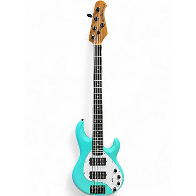 Used Ernie Ball Music Man StingRay 5 Special HH Cruz Teal Electric Bass Guitar
