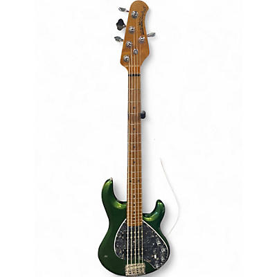 Used Ernie Ball Music Man StingRay 5 Special HH GREEN Electric Bass Guitar