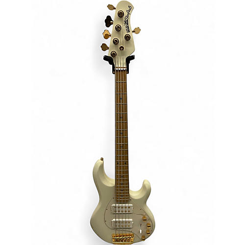 Used Ernie Ball Music Man StingRay 5 Special HH IVORY WHITE Electric Bass Guitar IVORY WHITE