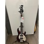 Used Ernie Ball Music Man Used Ernie Ball Music Man StingRay 5 Special HH Maroon Electric Bass Guitar Maroon