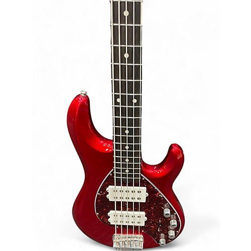 Used Ernie Ball Music Man StingRay 5 Special HH RED SPARKLE Electric Bass Guitar RED SPARKLE