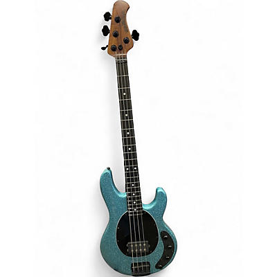 Used Ernie Ball Music Man StingRay Special H Aqua sparkle Electric Bass Guitar