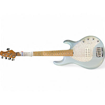 Used Ernie Ball Music Man StingRay Special H FIREMIST SILVER Electric Bass Guitar