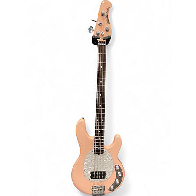 Used Ernie Ball Music Man StingRay Special H Pink Electric Bass Guitar