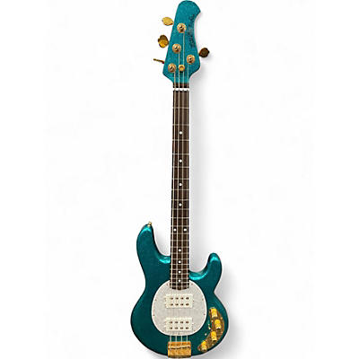 Used Ernie Ball Music Man StingRay Special HH SPARKLE BLUE Electric Bass Guitar