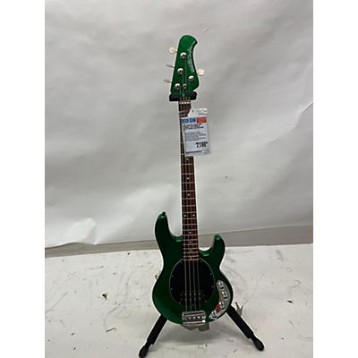 Ernie Ball Music Man Used Ernie Ball Music Man Stingray 3 EQ H Emerald Green Sparkle Electric Bass Guitar