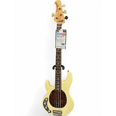 Used Ernie Ball Music Man Stingray 3 EQ H LEFTY Cream Electric Bass Guitar