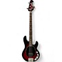 Used Ernie Ball Music Man Stingray 4 H Black Cherry Electric Bass Guitar Black Cherry