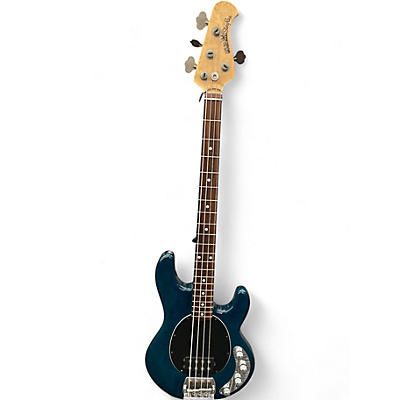 Used Ernie Ball Music Man Stingray 4 H TRANSLUCENT TEAL Electric Bass Guitar