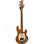Used Ernie Ball Music Man Stingray 4 String Amber Electric Bass Guitar Amber