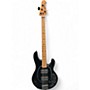 Used Ernie Ball Music Man Stingray 4 String Black Electric Bass Guitar Black