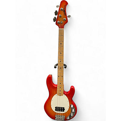 Ernie Ball Music Man Used Ernie Ball Music Man Stingray 4 String Cherry Sunburst Electric Bass Guitar