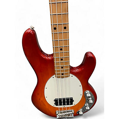 Ernie Ball Music Man Used Ernie Ball Music Man Stingray 4 String Cherry Sunburst Electric Bass Guitar