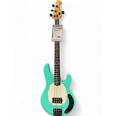 Used Ernie Ball Music Man Stingray 4 String GREEN Electric Bass Guitar