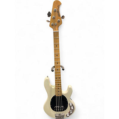 Used Ernie Ball Music Man Stingray 4 String Olympic White Electric Bass Guitar