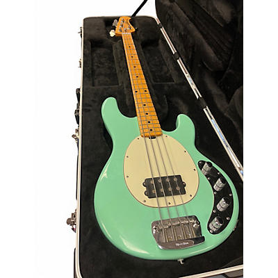 Used Ernie Ball Music Man Stingray 4 String Seafoam Green Electric Bass Guitar