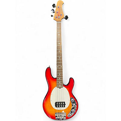 Used Ernie Ball Music Man Stingray 4 String Trans Amber Electric Bass Guitar