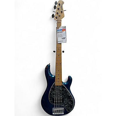 Used Ernie Ball Music Man Stingray 5 H Baltic Blue Electric Bass Guitar