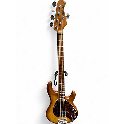 Used Ernie Ball Music Man Stingray 5 H Hot Honey Electric Bass Guitar