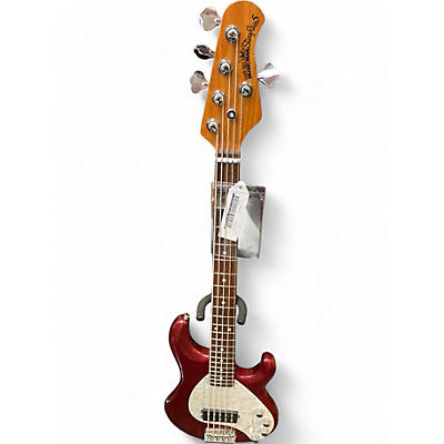 Used Ernie Ball Music Man Stingray 5 H Maroon Mist Electric Bass Guitar