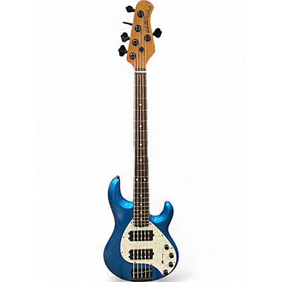 Ernie Ball Music Man Used Ernie Ball Music Man Stingray 5 H Metallic Blue Electric Bass Guitar