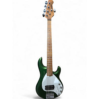 Used Ernie Ball Music Man Stingray 5 H Metallic Green Electric Bass Guitar