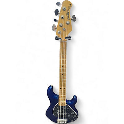 Used Ernie Ball Music Man Stingray 5 H SPARKLE BLUE Electric Bass Guitar
