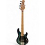Used Ernie Ball Music Man Stingray 5 H Teal Burst Electric Bass Guitar Teal Burst