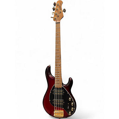 Used Ernie Ball Music Man Stingray 5 HH Red Electric Bass Guitar
