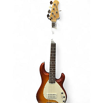Used Ernie Ball Music Man Stingray 5 String 2 Tone Sunburst Electric Bass Guitar