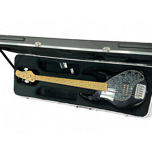 Used Ernie Ball Music Man Stingray 5 String Black Electric Bass Guitar Black