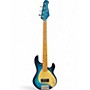Used Ernie Ball Music Man Stingray 5 String Blue Sparkle Electric Bass Guitar Blue Sparkle