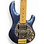 Used Ernie Ball Music Man Stingray 5 String PACE CAR BLUE Electric Bass Guitar PACE CAR BLUE