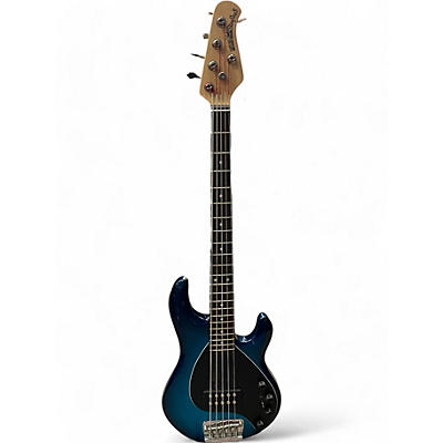 Used Ernie Ball Music Man Stingray 5 String PACIFIC BLUE SPARK Electric Bass Guitar