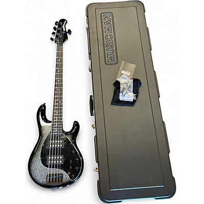 Used Ernie Ball Music Man Stingray 5 String Smokey Chrome Electric Bass Guitar