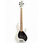 Used Ernie Ball Music Man Used Ernie Ball Music Man Stingray 5 String White Electric Bass Guitar White