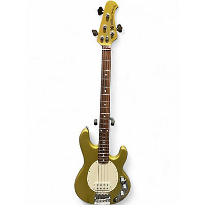 Used Ernie Ball Music Man Stingray Classic 4 String Active / Passive Metallic Gold Electric Bass Guitar