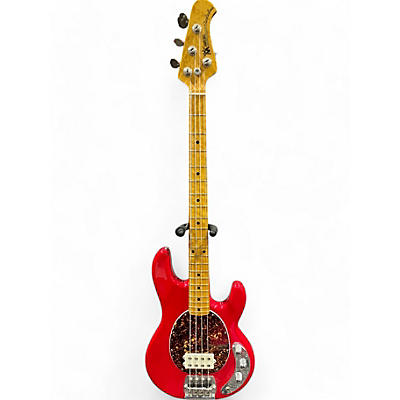 Used Ernie Ball Music Man Stingray Classic 4 String Coral Red Electric Bass Guitar