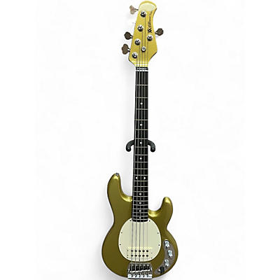 Ernie Ball Music Man Used Ernie Ball Music Man Stingray Classic 5 Eldorado Gold Electric Bass Guitar