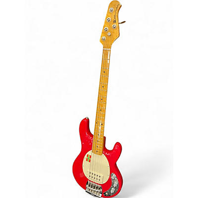 Used Ernie Ball Music Man Stingray Classic 5 RED Electric Bass Guitar
