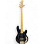 Used Ernie Ball Music Man Stingray H Black Electric Bass Guitar Black