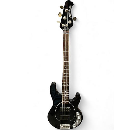 Used Ernie Ball Music Man Stingray HH 4 String Black Electric Bass Guitar Black