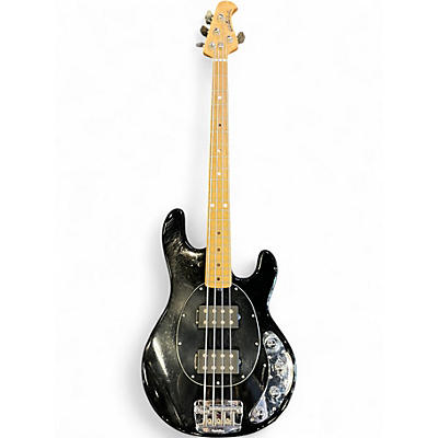 Used Ernie Ball Music Man Stingray HH 4 String Black Electric Bass Guitar