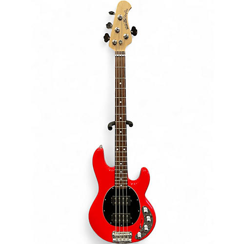 Used Ernie Ball Music Man Stingray HH 4 String CHILI RED Electric Bass Guitar CHILI RED