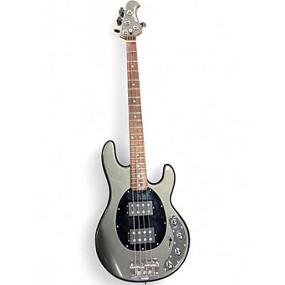 Used Ernie Ball Music Man Stingray HH 4 String Gunmetal Gray Electric Bass Guitar