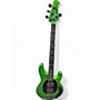Used Ernie Ball Music Man Stingray HH 4 String Kiwi Green Electric Bass Guitar Kiwi Green