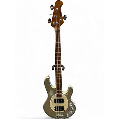 Used Ernie Ball Music Man Stingray HH 4 String Metallic Gold Electric Bass Guitar