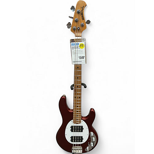 Ernie Ball Music Man Used Ernie Ball Music Man Stingray HH 4 String Metallic Red Electric Bass Guitar Metallic Red